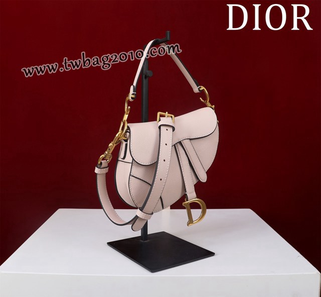 Dior专柜新款迪奥高仿原单长肩带大小号牛皮马鞍包手拎斜挎包 djfk1797